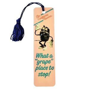 Vintage 80s California Raisins Bookmark- 1988 CALRAB Claymation- Antioch, H-1077